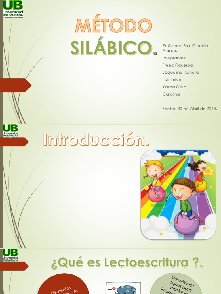 Método Silábico para la Lectoescritura | PDF | Sílaba | Lectura (proceso)