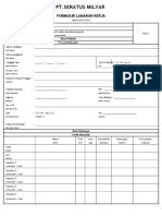 Contoh Isian Biodata Karyawan