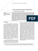 Finite Element Analysis of Laterally Loaded Piles 2011