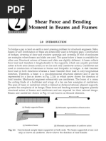 Shear Force and Bending Moment in Beams and Frames