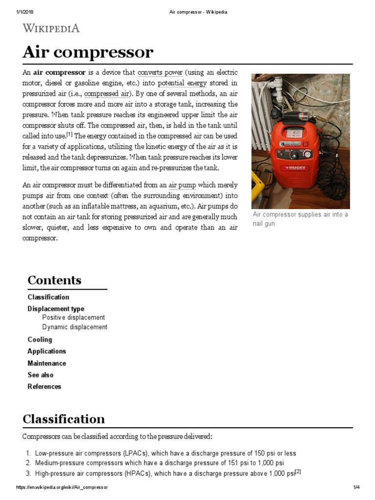 Air Compressor Wikipedia Sustainable Technologies Gas
