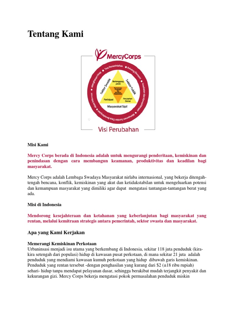 Mercy Corps | PDF | Ilmu Sosial