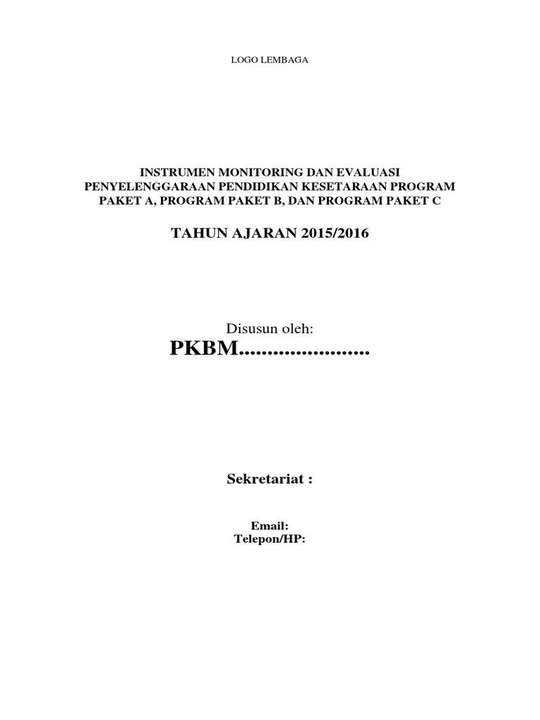 Instrumen Monitoring Dan Evaluasi Docx