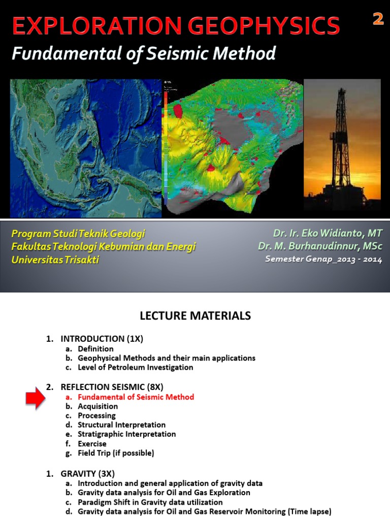Fundamental of Seismic Genap 2013-2014 TG | PDF | Waves | Reflection ...