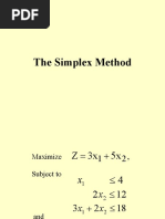 The Simplex Method