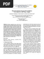 Harmonic Emission of Large PV Installations Case Study of A 1 MW Solar Campus