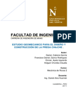 Estudio Geomecanico para El Diseño y Construcción de La Presa Quiqche