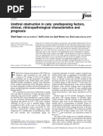 Urethral Obstruction in Cats: Predisposing Factors, Clinical, Clinicopathological Characteristics and Prognosis