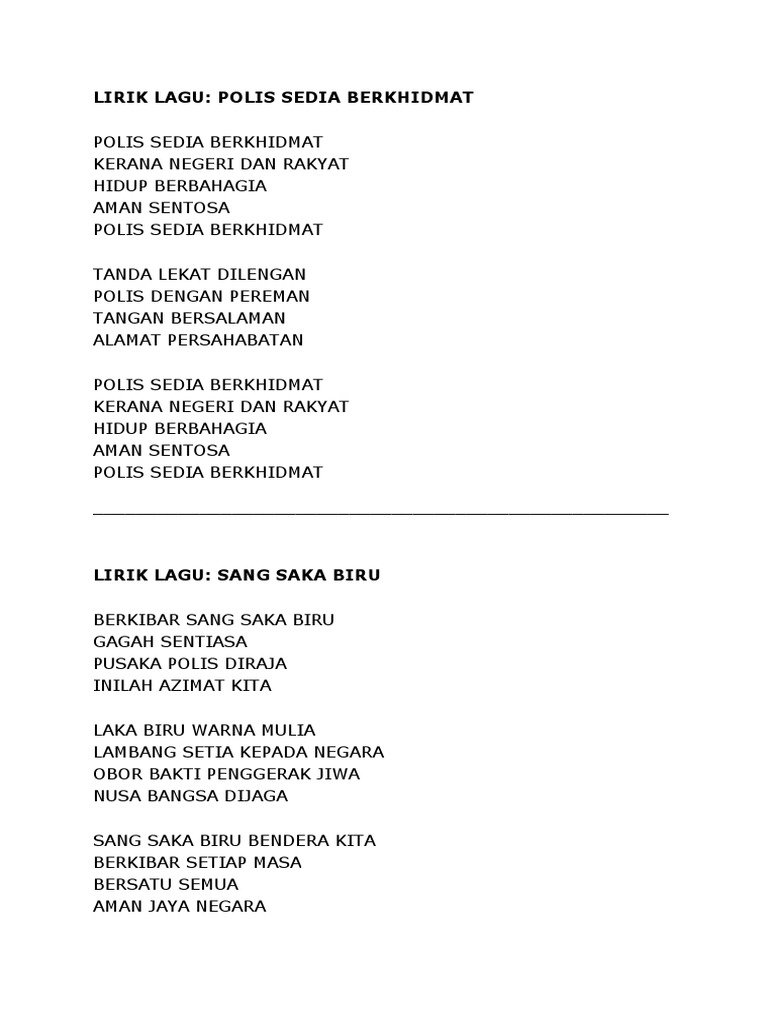 Lirik Lagu