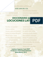 Diccionario de Locuciones Latinas - José Juan Del Col PDF