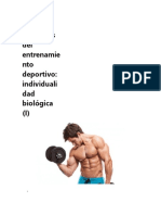 Principios Del Entrenamiento Deportivo Individualidad Biológica (I)