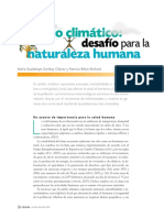 Cambio Climatico, Desafio Para La Naturaleza Humana Por María Guadalupe Gar Ibay Chávez y Patr Icia Bifani-Richard