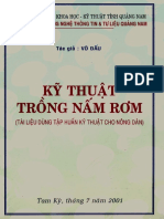 Kỹ Thuật Trồng Nấm Rơm (NXB Quảng Nam 2001) - Võ Đấu, 37 Trang