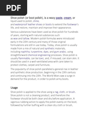 Shoe Polish