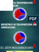 Kagawaran NG Transportasyon at Komunikasyon