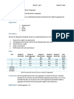 Lab 5 - Bulk Density of Aggregate