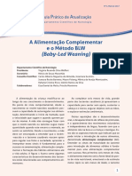 Guia da SBP sobre alimentação complementar e método BLW