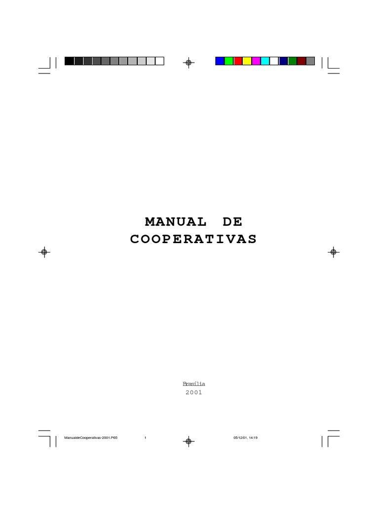 Manual de Cooperativas | PDF | Cooperativa | Constituição