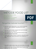 Metode Food List