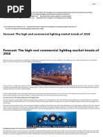 Forecast - The High-End Commercial Lighting Market Trends of 2018 - Pin Fin Heat Sink - LED Heat Sink - LED Cooler