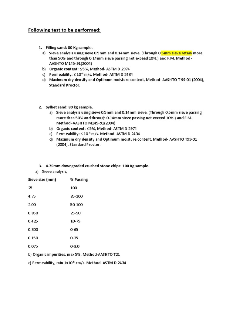 Sand and Soil Testing Methods | PDF | Home & Garden | Technology ...