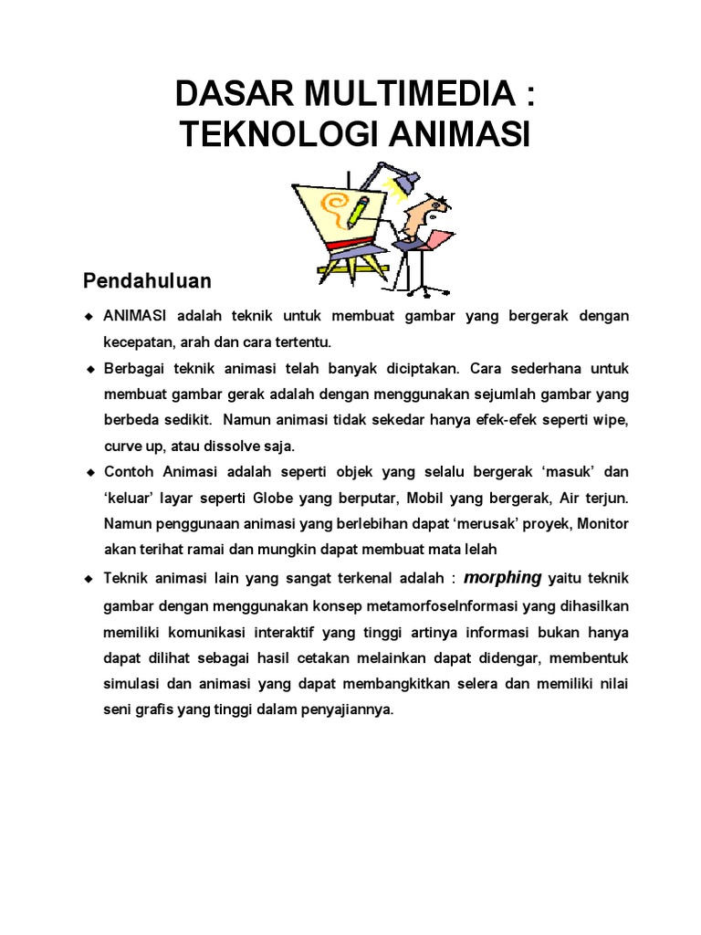 Teknologi Multimedia Animasi | PDF