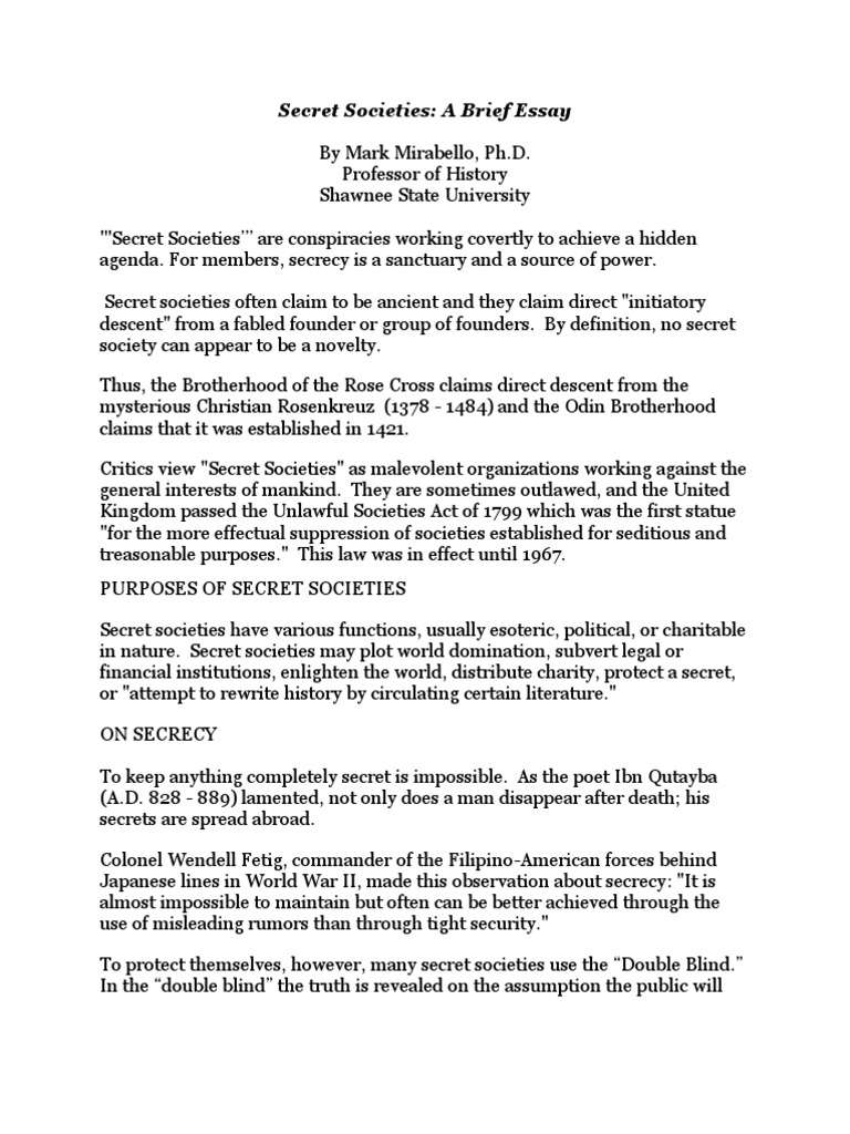 Secret societies essay 07 image