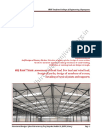 Design of Industrial Roof Truss and Analysis of Member Forces