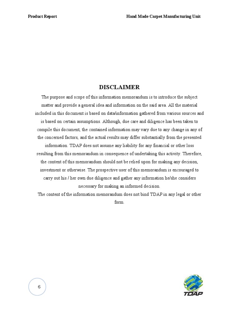 Lahore Carpet Manufacturing Project Overview | PDF | Weaving | Carpet