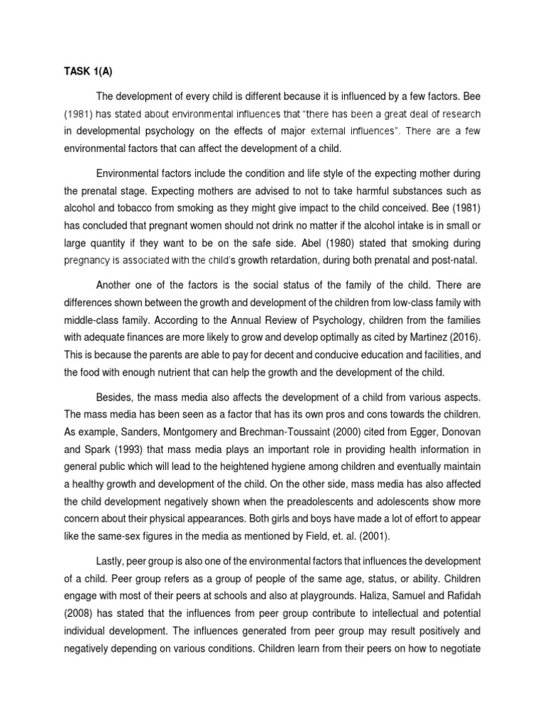 Environmental Factors in Child Development | PDF | Child Development ...