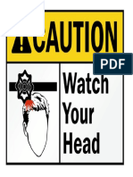 Watch Your Head Signage-1