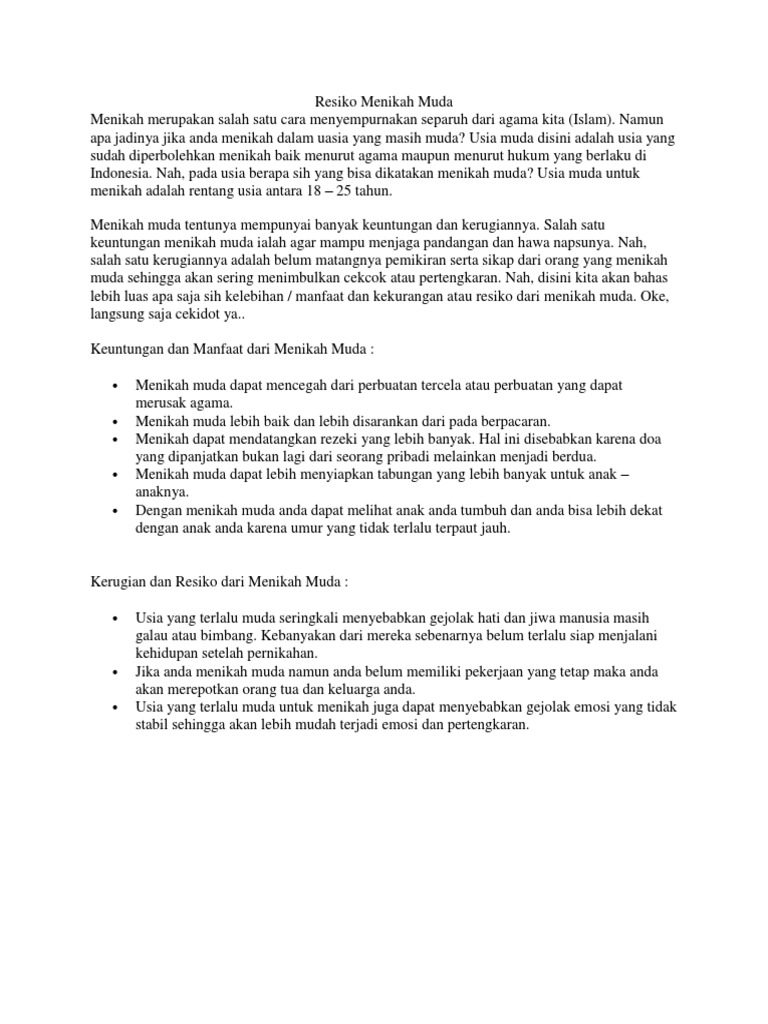 Bahasa Inggris Pdf Pernikahan Kehamilan