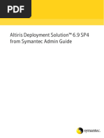 Altiris - Deployment Solution 6.9 SP4 From Symantec Admin Guide - V1.0