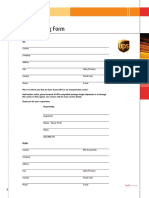 UPS Routing Form: Contact Company Address City State/Province Country Postal Code Phone E-Mail