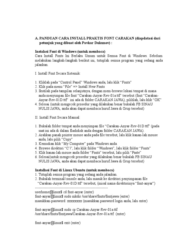 font carakan anyar