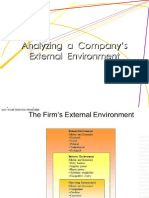 Analyzing A Company's External Environment