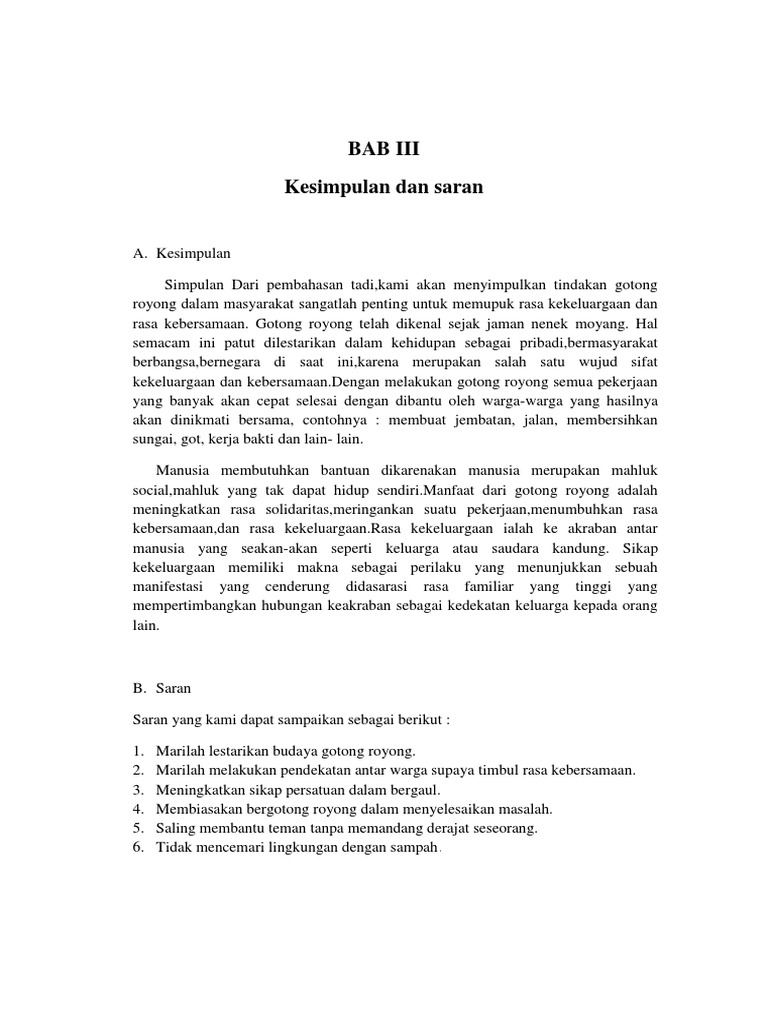 Bab Iii Nilai Gotong Royong