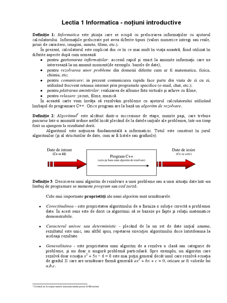 Introducere In Informatica Pdf