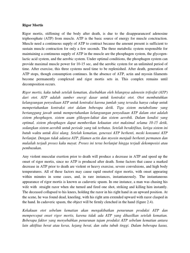 Rigor Mortis | PDF