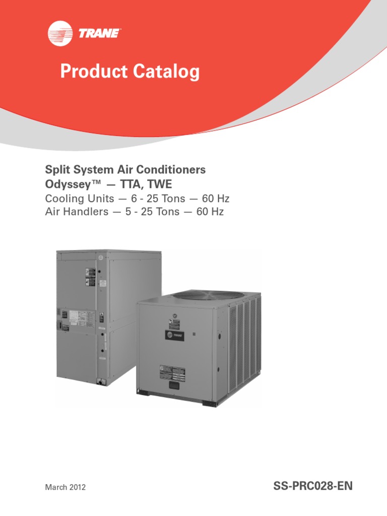 Trane Sistemas Split 5-25 TR | PDF | Air Conditioning | Thermostat