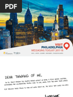 Visit Philadelphia Messaging Toolkit 2017-18