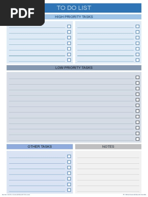 Prioritized to Do List