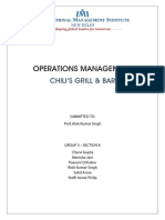 Operations Management of Chili's Grill and Bar