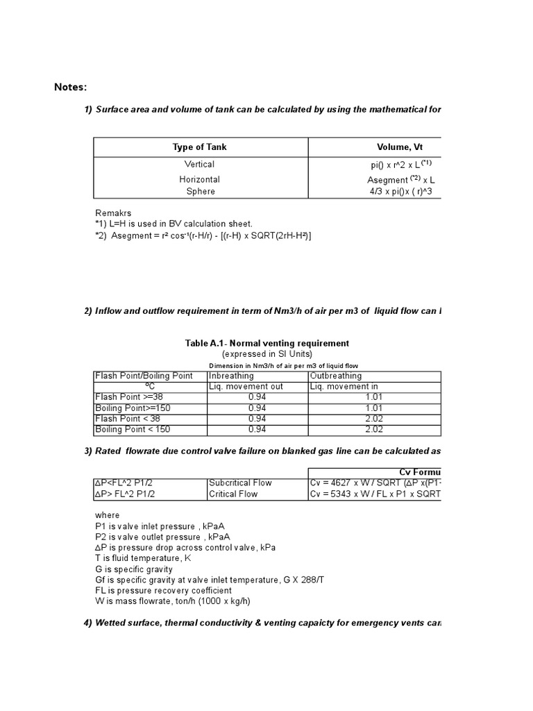 BV Calculation Sheet - RA | PDF | Pressure | Thermal Conductivity