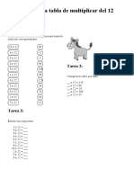 Tablas de Multiplicar 12 PDF
