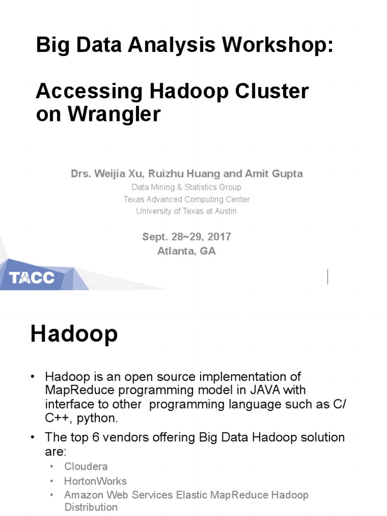 Accessing Hadoop on Wrangler | PDF | Apache Hadoop | Secure Shell
