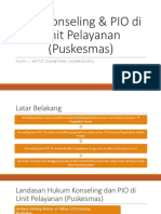 I Ketut Duantara - Revisi Tugas Farmasi Forensik - SOP Konseling Dan PIO Di Unit Pelayanan