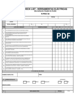 Check List Herramientas Eléctricas