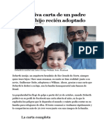 La Emotiva Carta de Un Padre Gay A Su Hijo Recién Adoptado