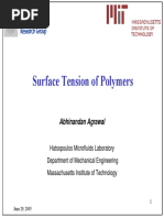 Surface Tension of Polymers PDF